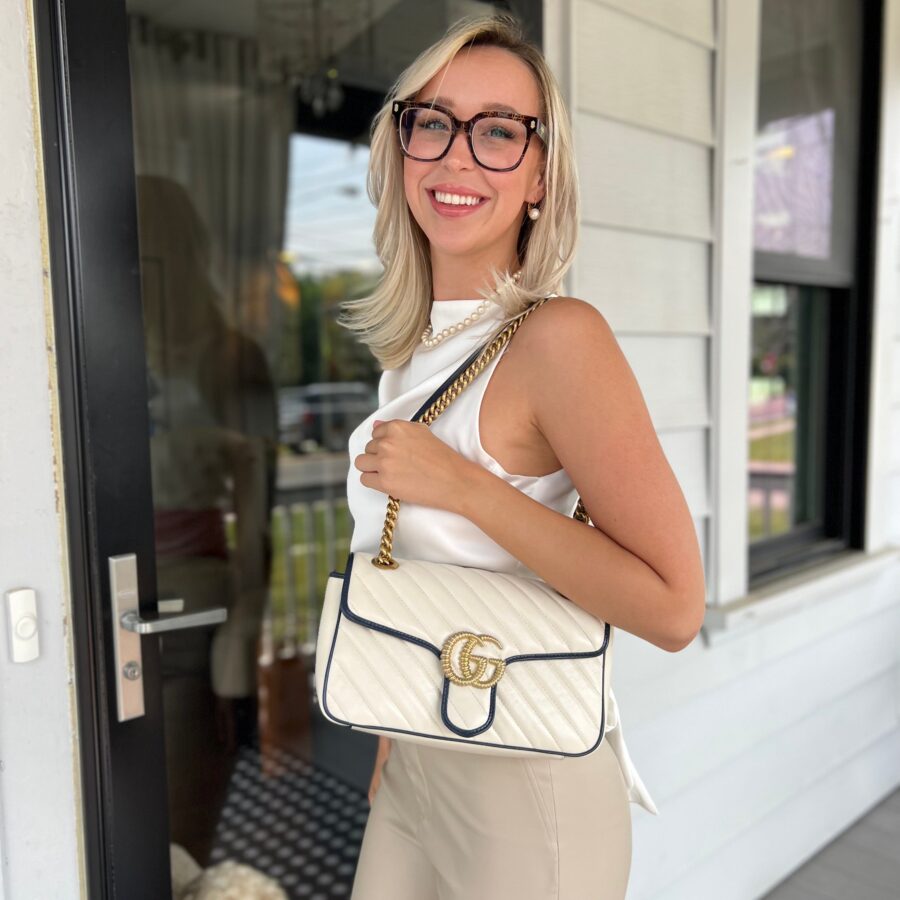 Gucci Small GG Torchon Marmont Crossbody Bag | Studio Nafay