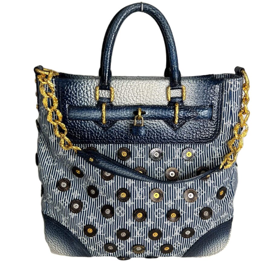 Louis Vuitton Denim Stripes Corsaire Polka Dot Tote | Studio Nafay
