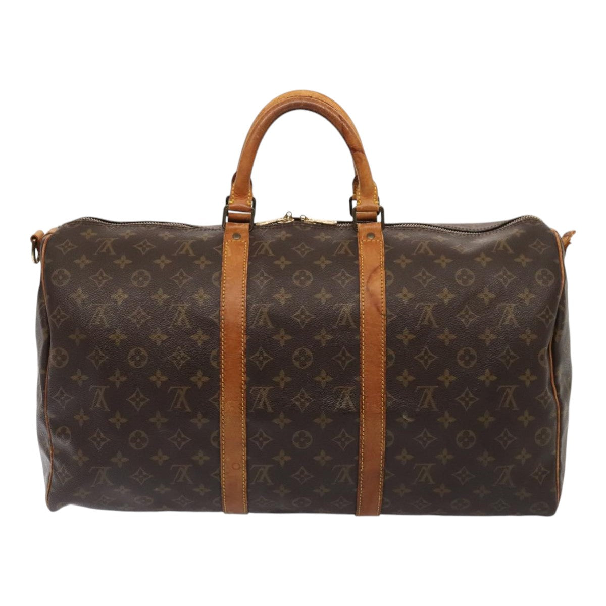 LOUIS VUITTON Monogram Keepall Bandouliere 50 Boston Bag LV Auth tb1121