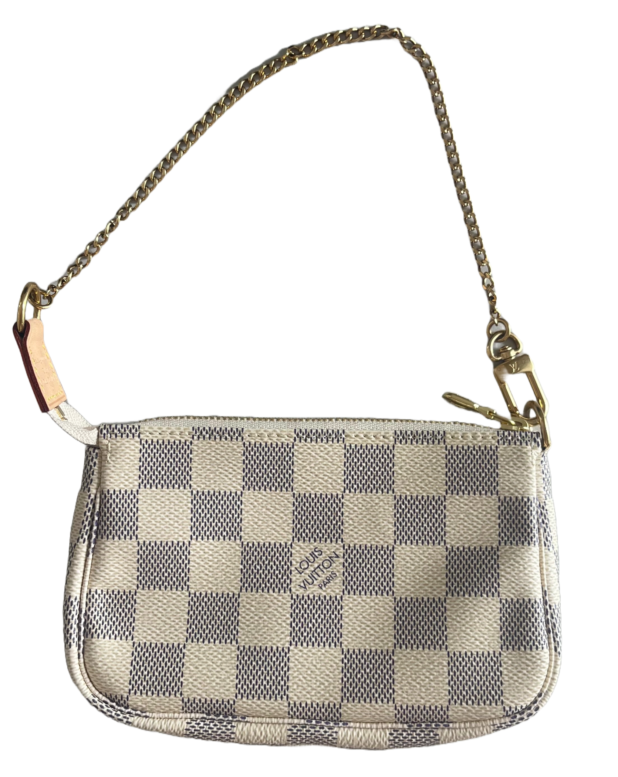 Louis Vuitton Mini Pochette Accessories Damier Azur