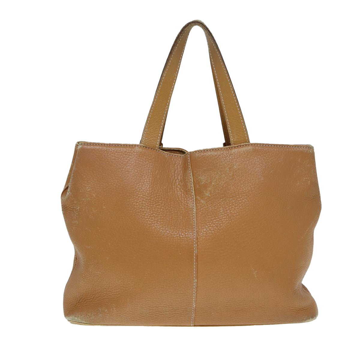 BurberrySs Hand Bag Leather Brown Silver Auth ti2003 - Product Image 2