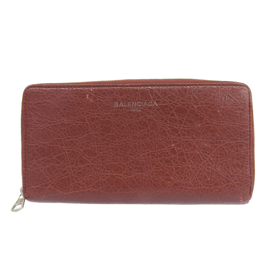 Balenciaga Essential Zip Around Leather Wallet | Studio Nafay