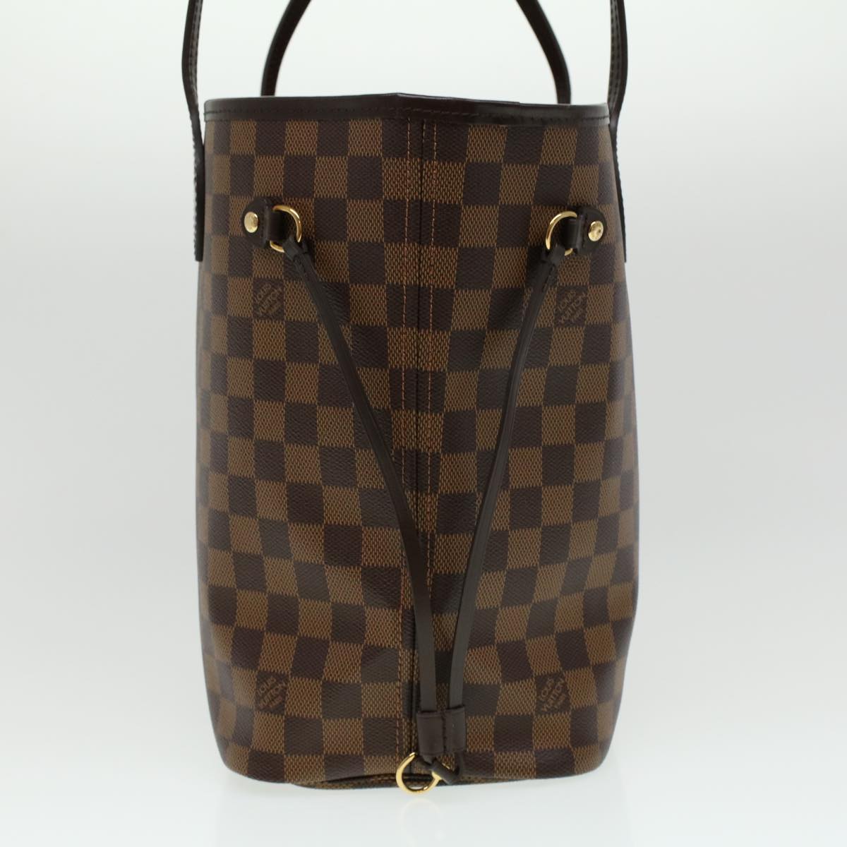LOUIS VUITTON Damier Ebene Neverfull MM Tote Bag LV tp543A