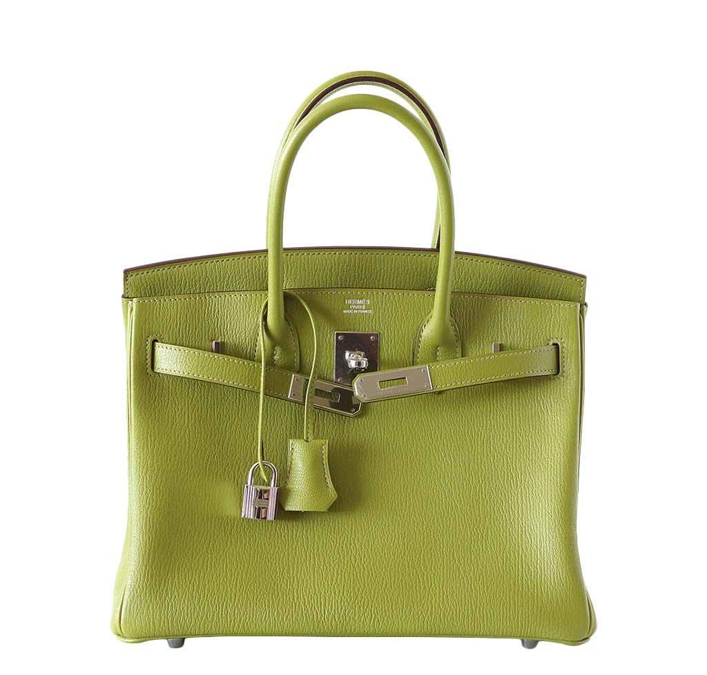 HermesBirkin 30 Vert Anis Chevre Bag - Product Image 2