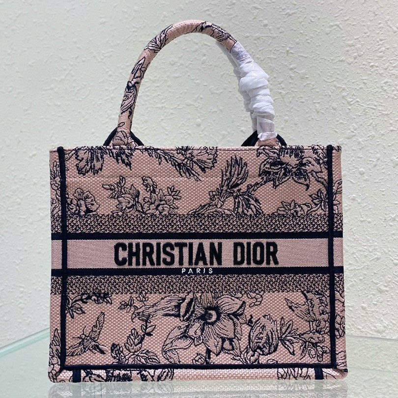 Small CD Book Tote 26.5cm Jardin Botanique Pink | Studio Nafay
