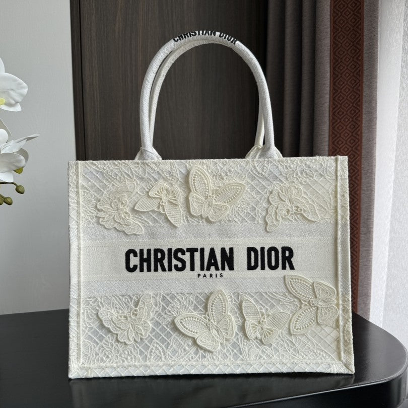 Medium CD Book Tote 36cm Butterfly Zodiac White | Studio Nafay