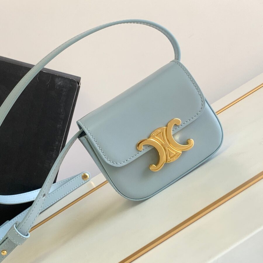 TEEN TRIOMPHE 11CM LIGHT BLUE CALFSKIN | Studio Nafay