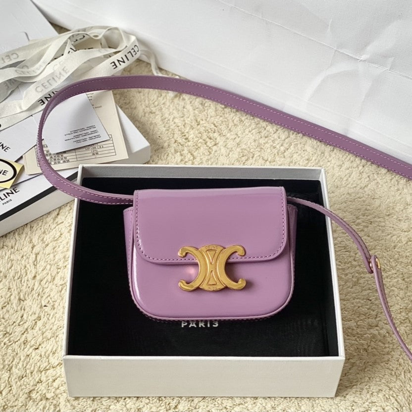 TEEN TRIOMPHE 11CM PURPLE CALFSKIN | Studio Nafay