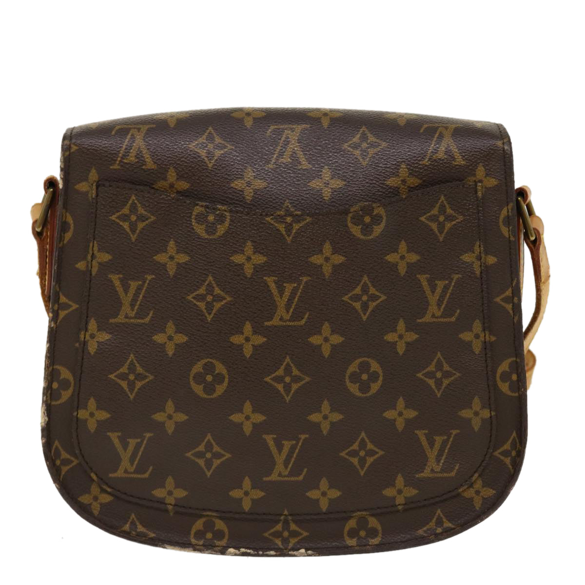 LOUIS VUITTON Monogram Saint Cloud GM Shoulder Bag LV yk6203B