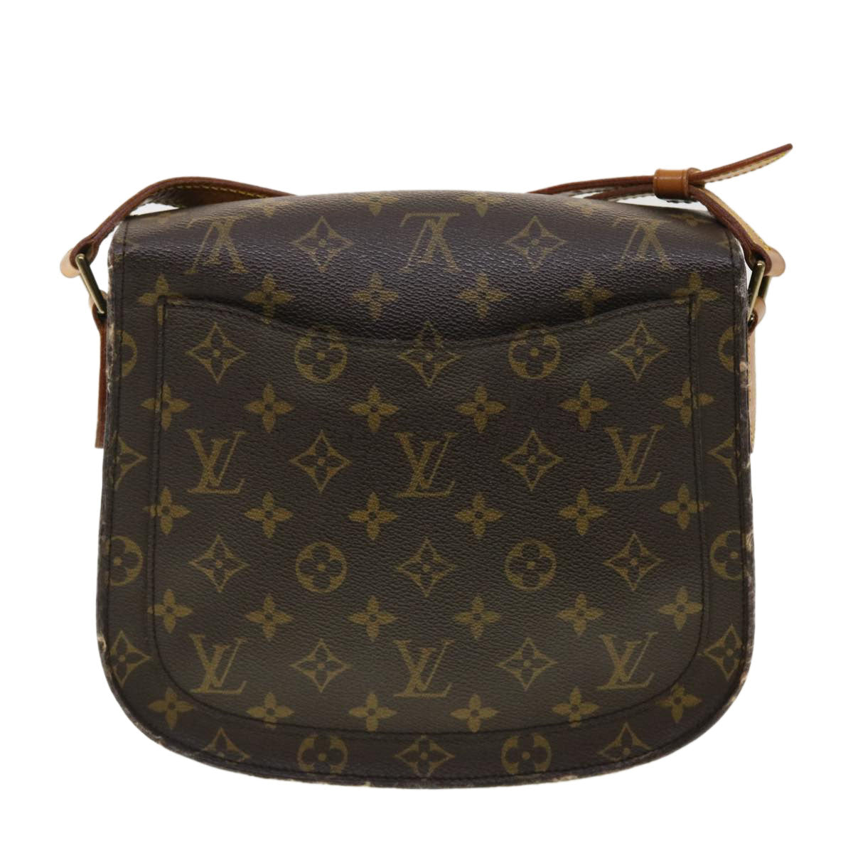 LOUIS VUITTON Monogram Saint Cloud GM Shoulder Bag LV yk6475